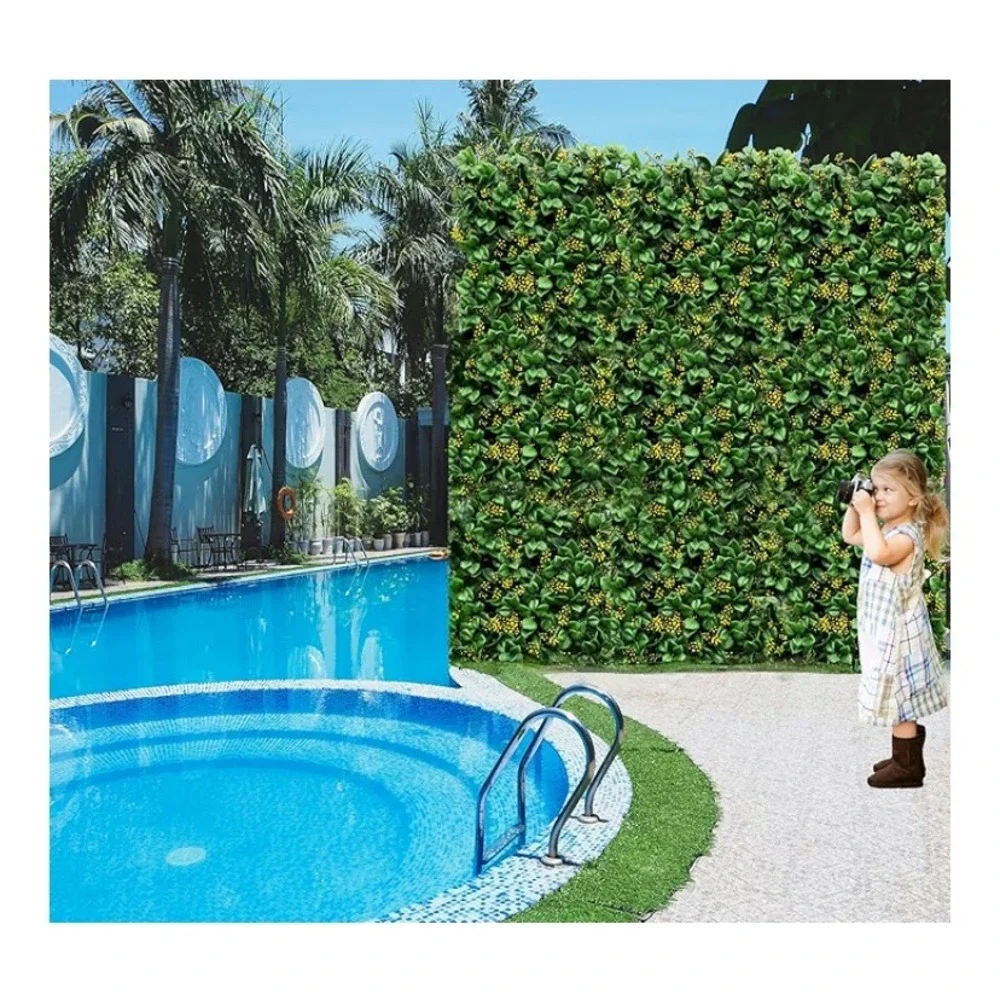 8PCS 10x10 Artificial Boxwood Hedge Greenery Panels‎ Backdrop Wall Decor-NWT